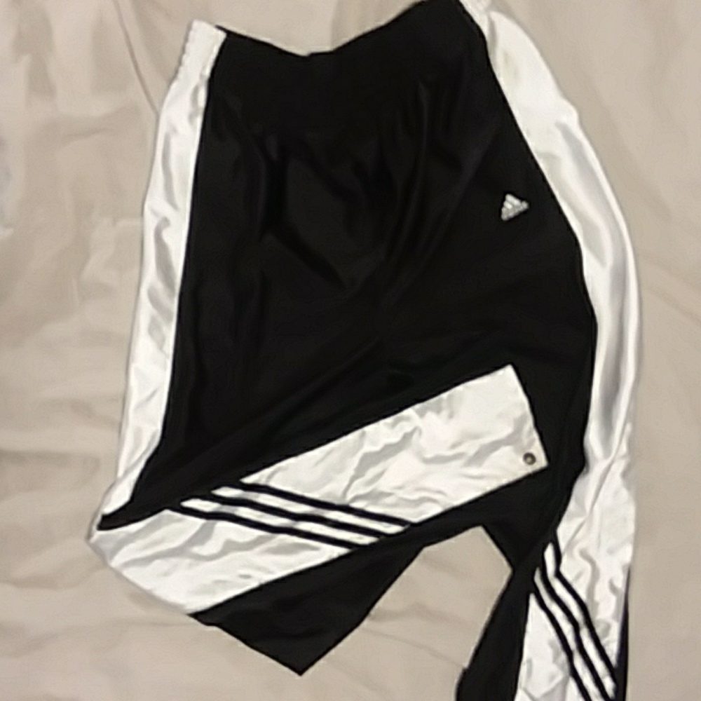 Adidas Track Pants- Snap pants, tear away